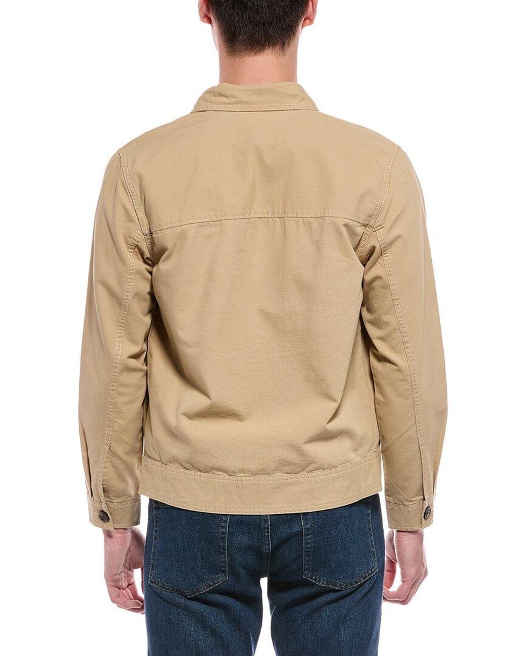 Scotch & Soda Blue Canvas Trucker Jacket for men