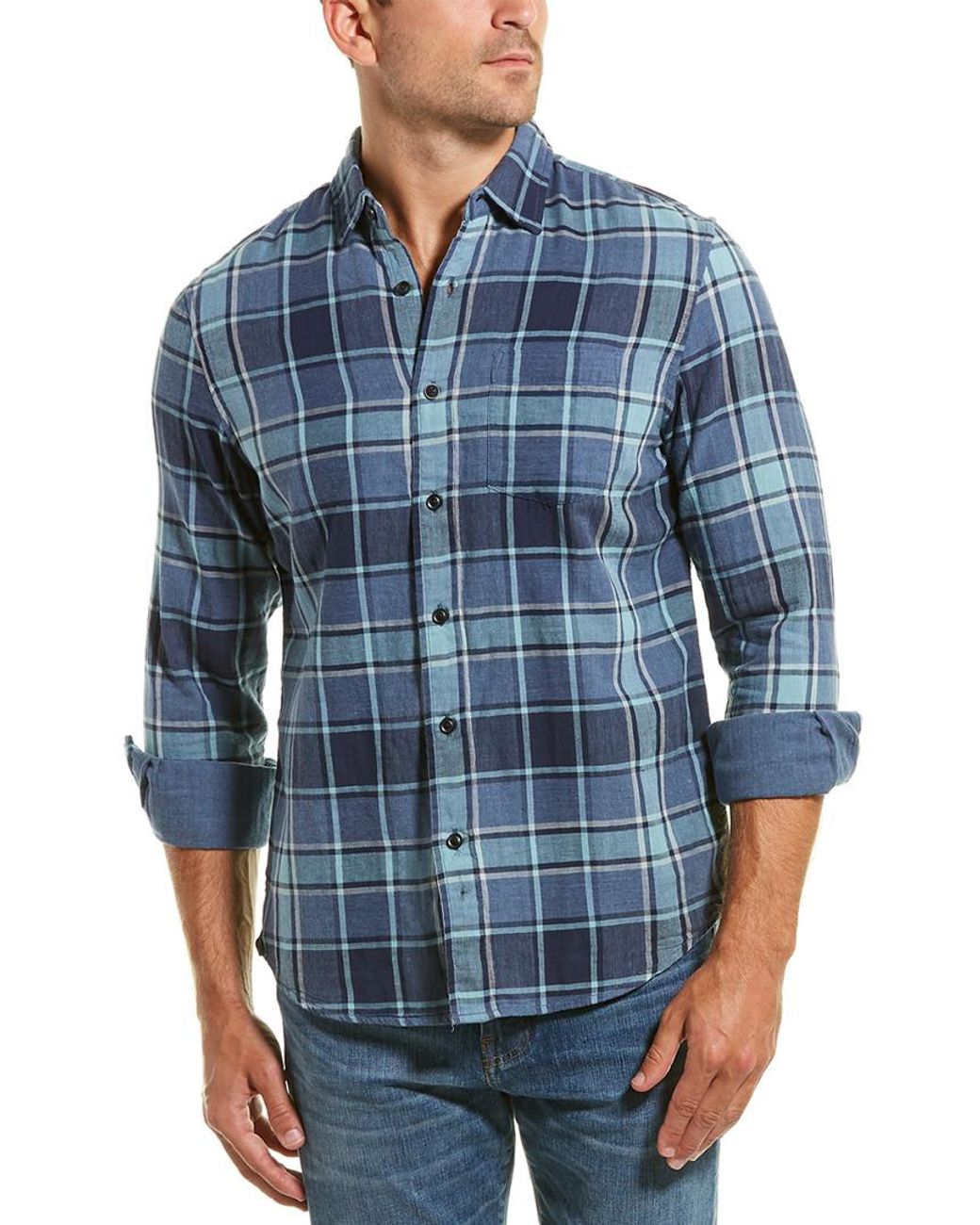 Blue XXL Grayers Mens Stratford Woven Shirt