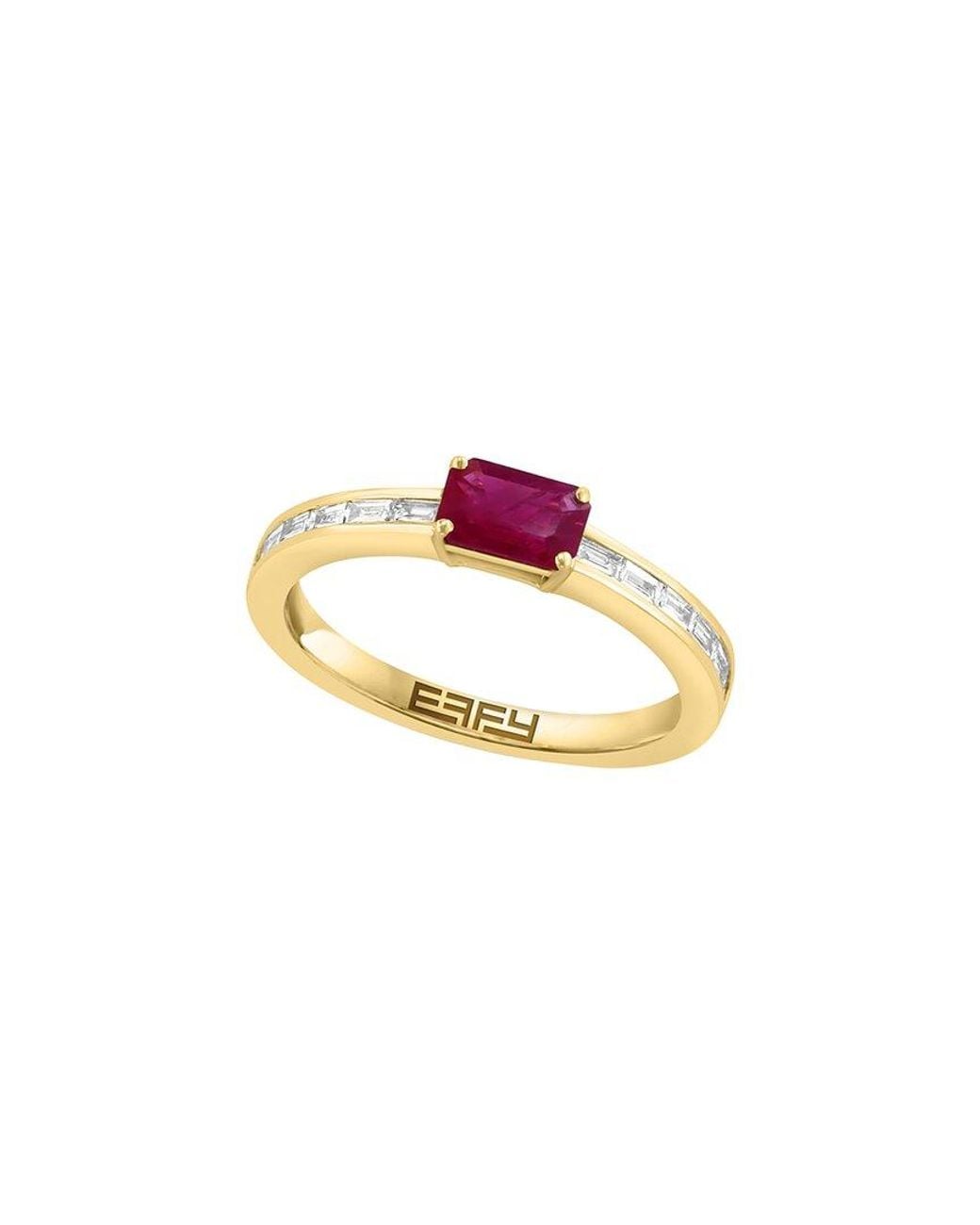 Effy Fine Jewelry White 14K 0.83 Ct. Tw. Diamond Ring