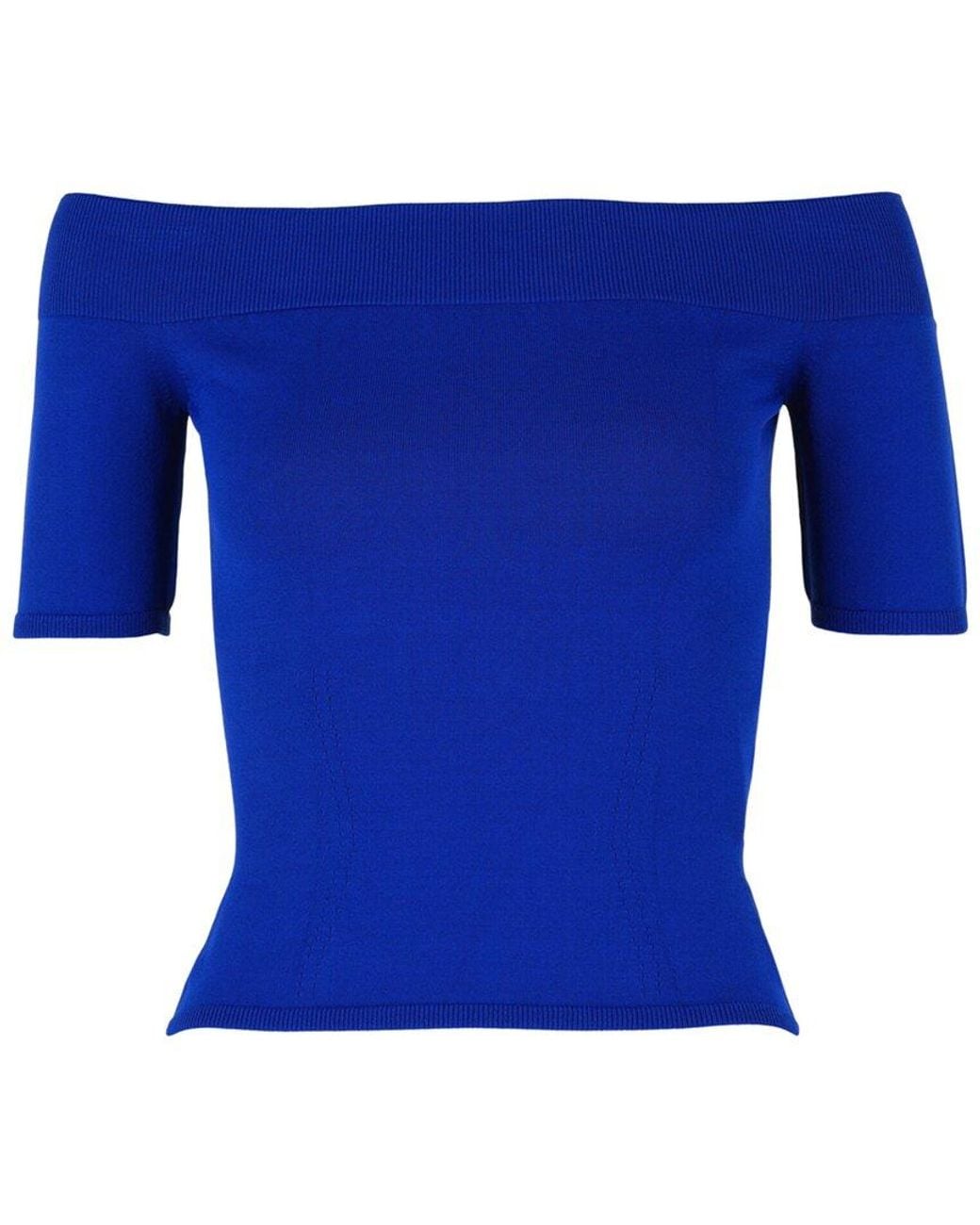 McQueen Blue Crop Top