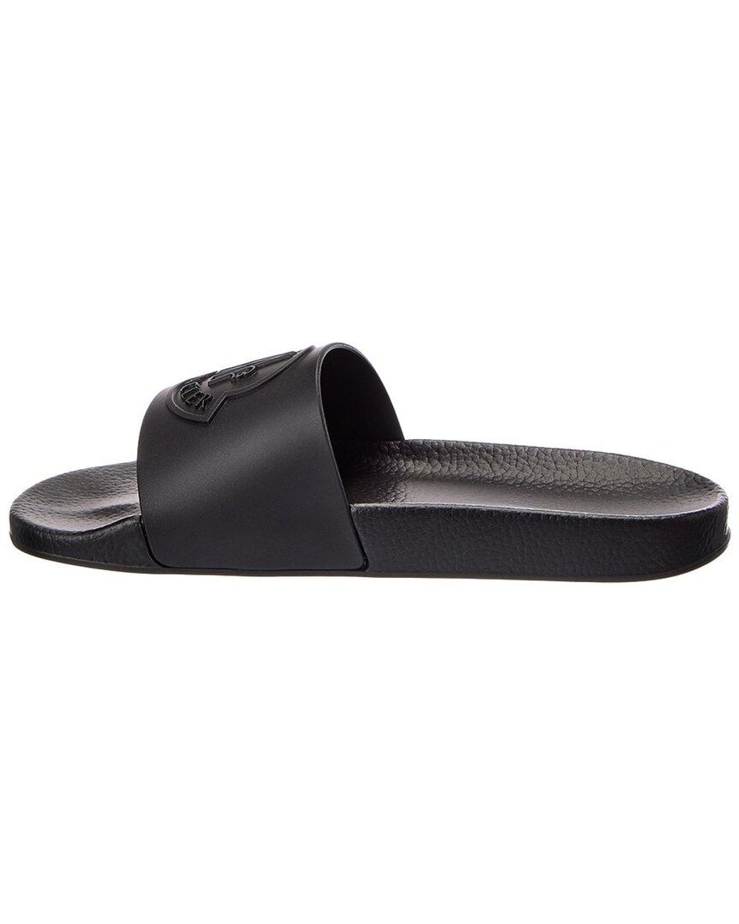 Moncler Black Basile Rubber Slide for men