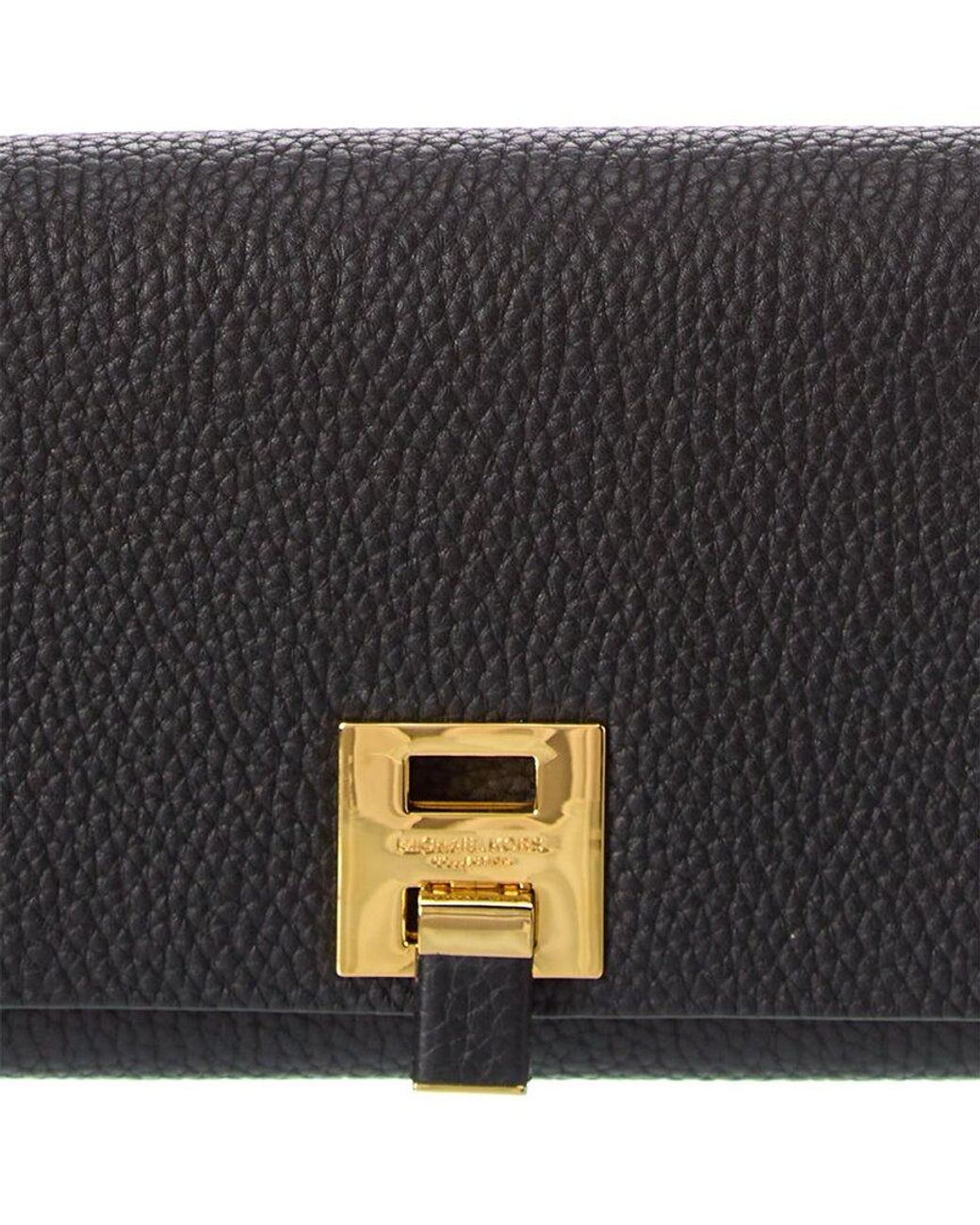 bancroft pebbled calf leather continental wallet