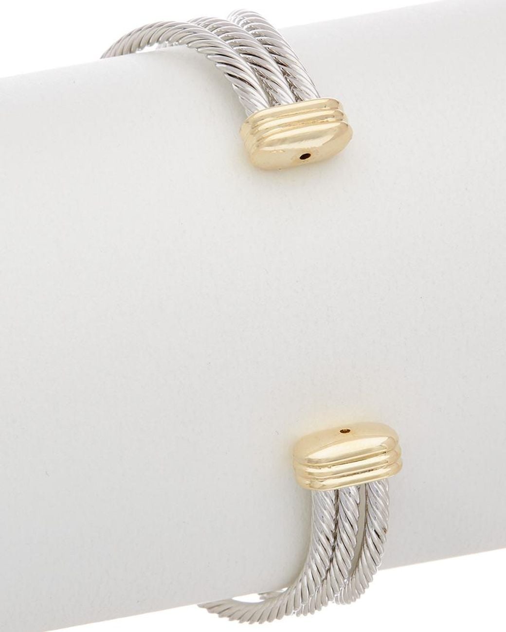 Juvell White Stainless Steel Cz Bangle