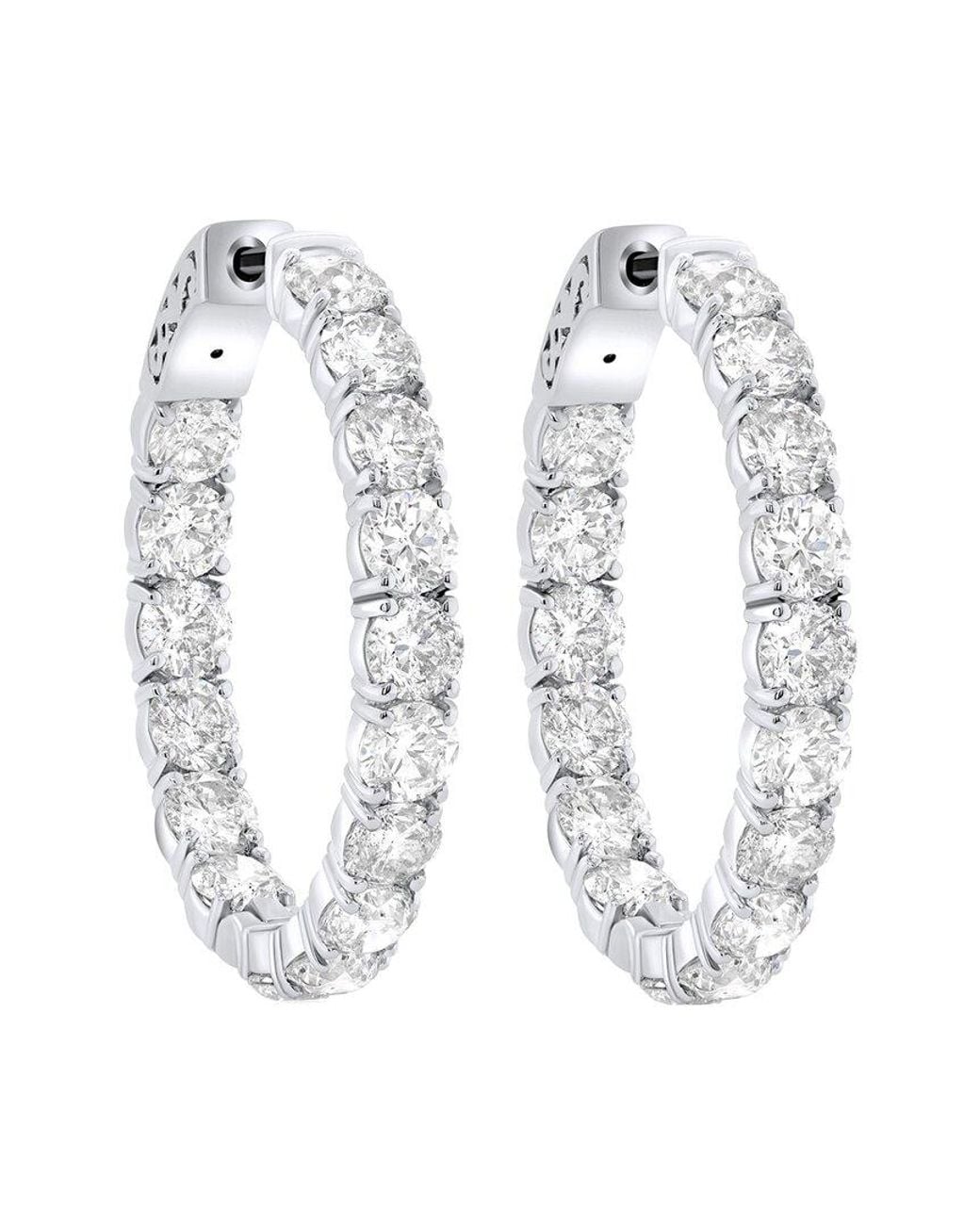 Diana M Multicolor Fine Jewelry 18k 10.00 Ct. Tw. Diamond Earrings