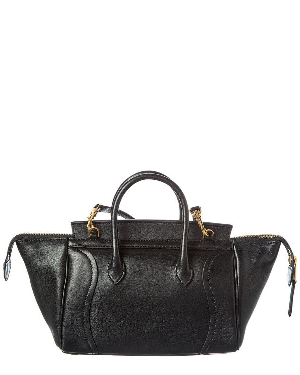 Céline Black Leather Tote Bag