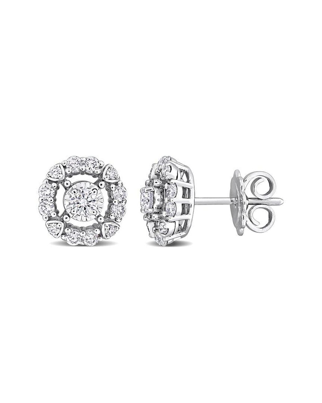 Rina Limor Metallic 14k 0.73 Ct. Tw. Diamond Studs