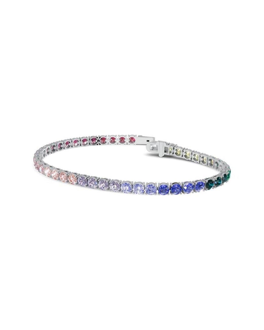 Lab Grown Diamonds White 11.00 Ct. Tw. Lab-Grown Diamond & Lab-Grown Sapphire Tennis Bracelet