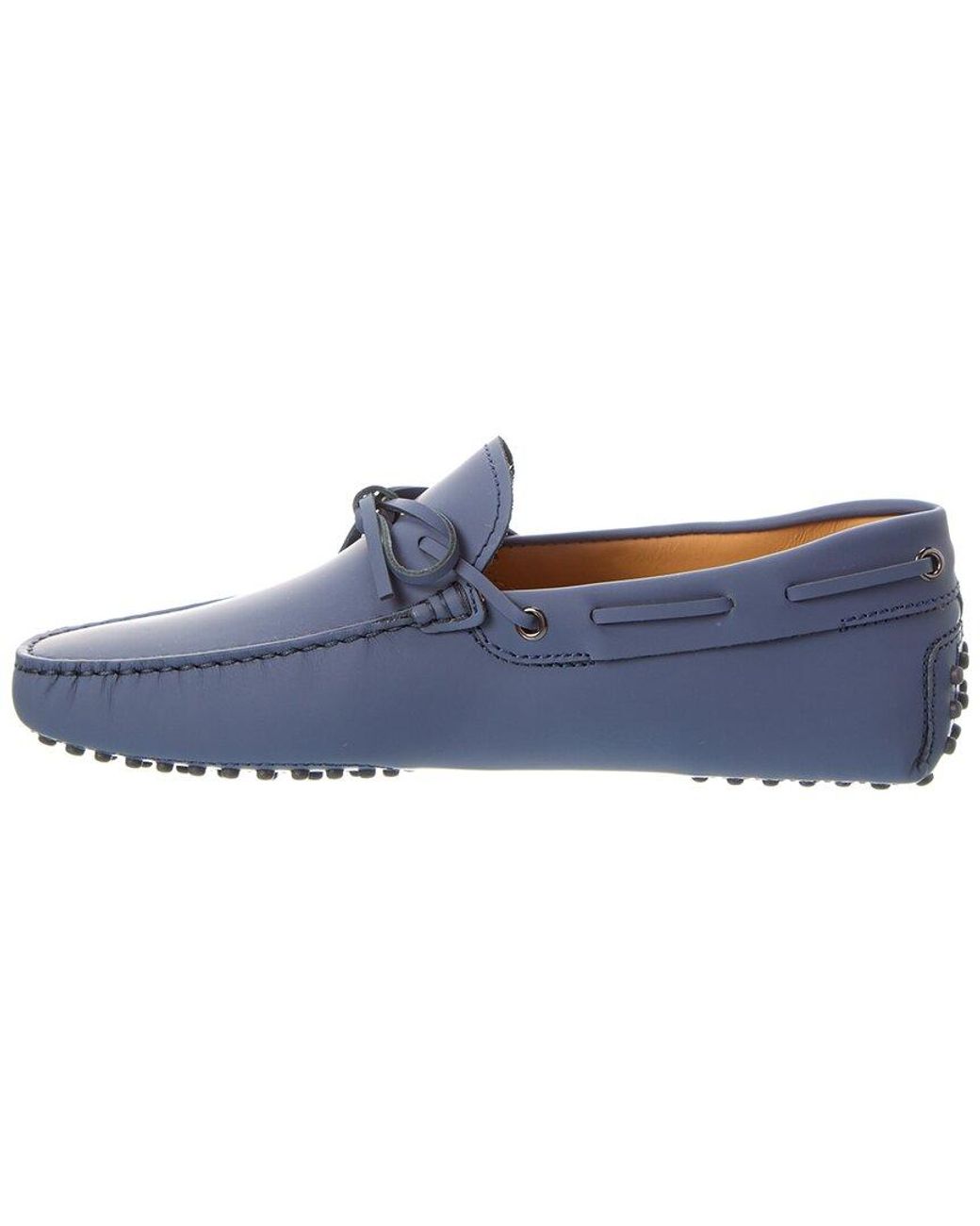 Tod's Blue Leather Loafer for men
