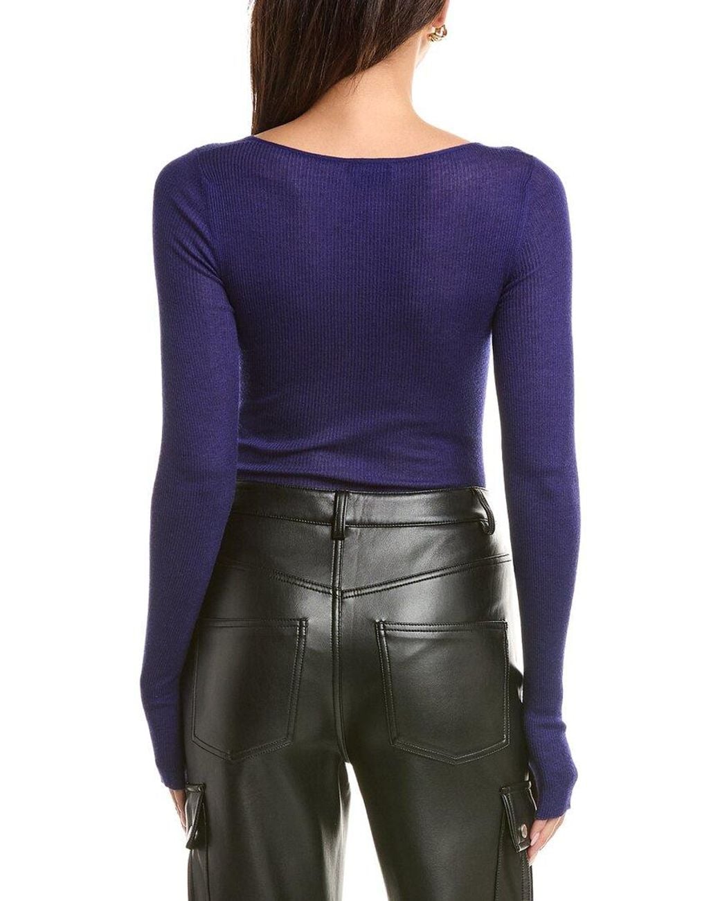 Tom Ford Blue Cashmere & Silk-Blend Bodysuit