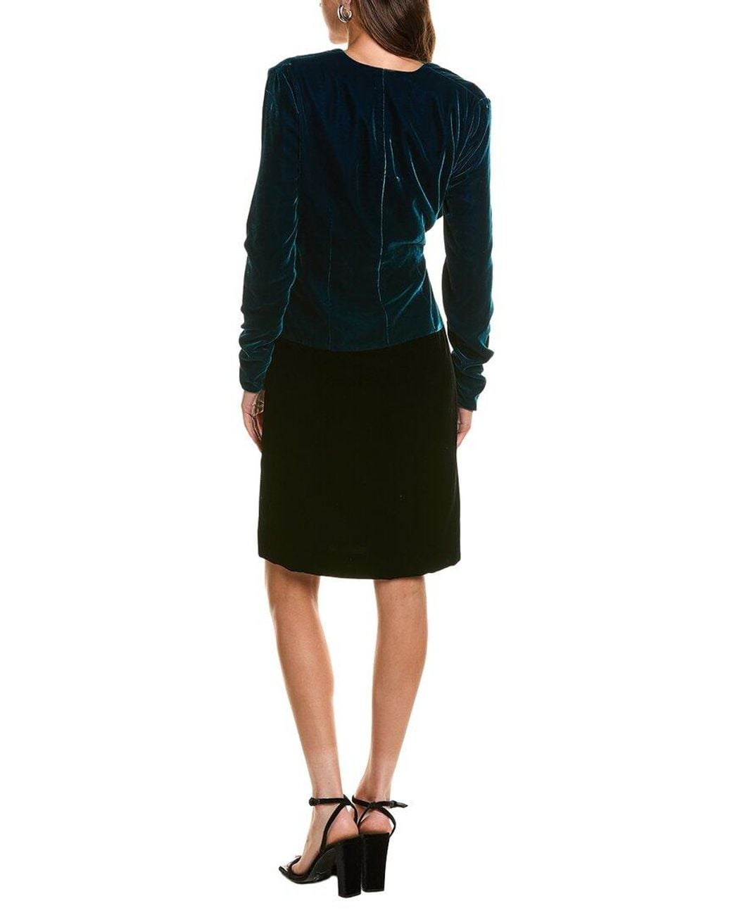 Tom Ford Black Velvet Silk-Blend Mini Dress