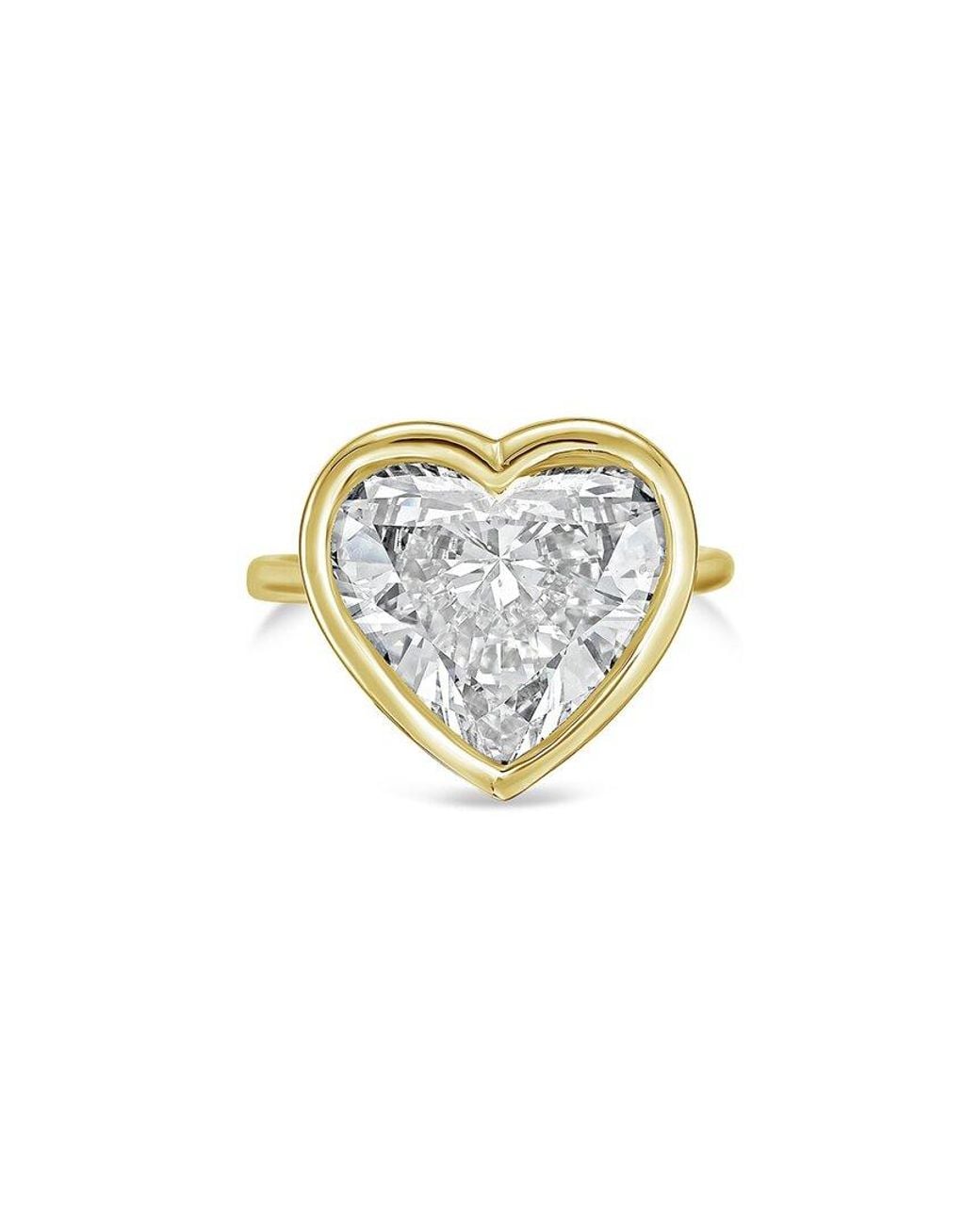 Diana M White Diana M. 14K 6.00 Ct. Tw. Lab-Grown Diamond Bezel Ring