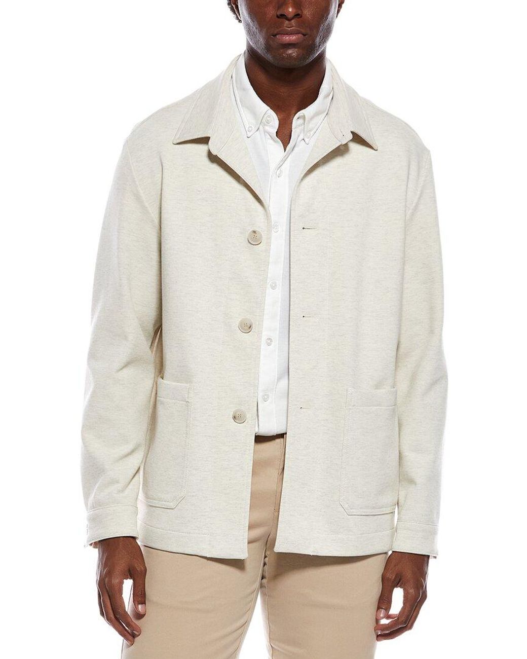 Boss White Carper Jacket for men