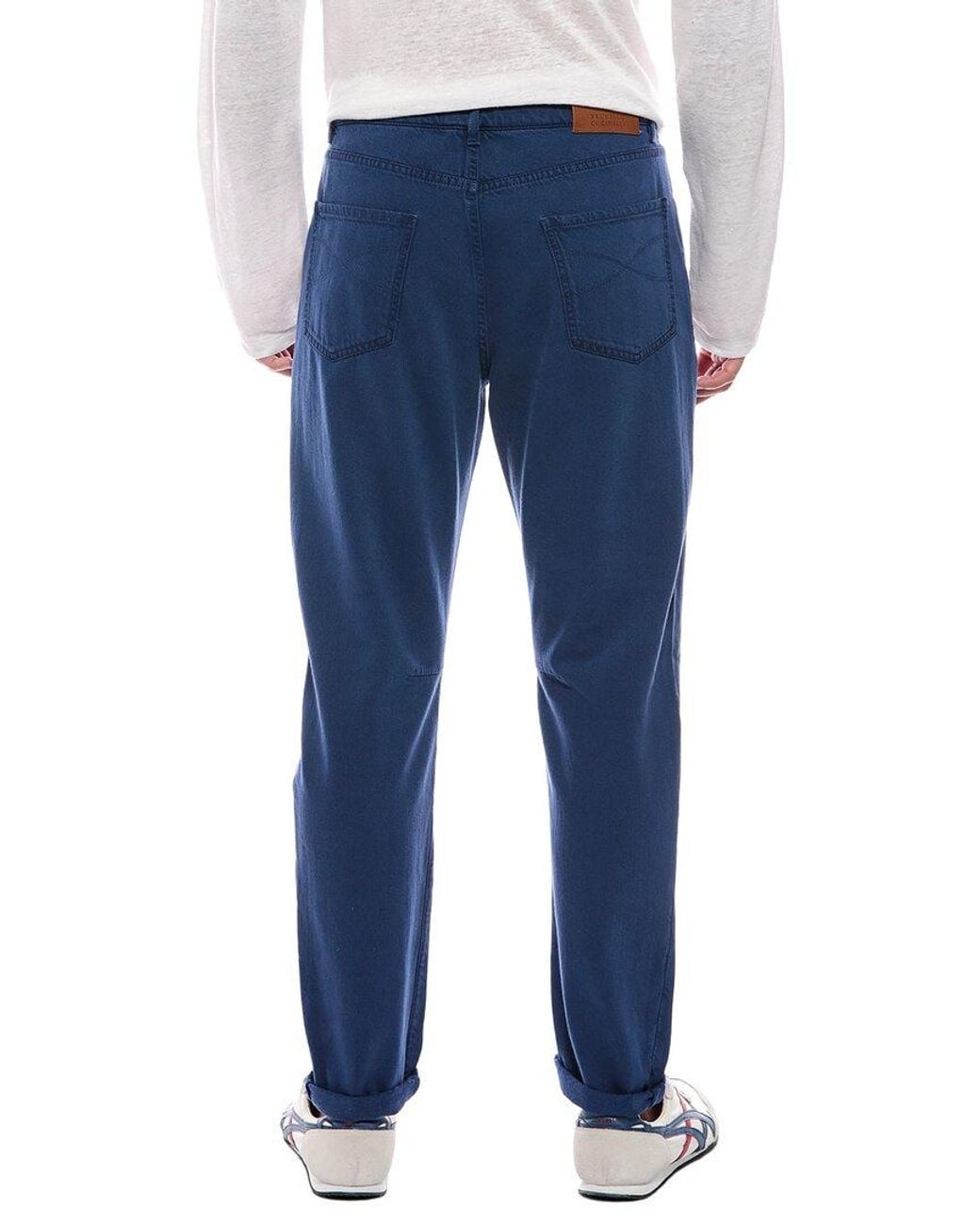 Brunello Cucinelli Blue Leisure Fit Jean for men