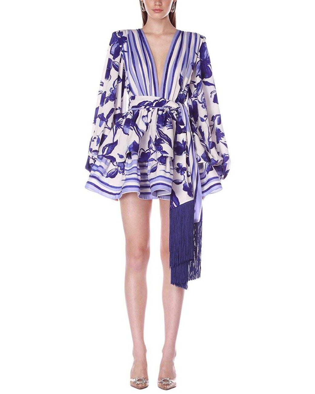 Bronx and Banco Blue Santorini Bedouin Mini Dress
