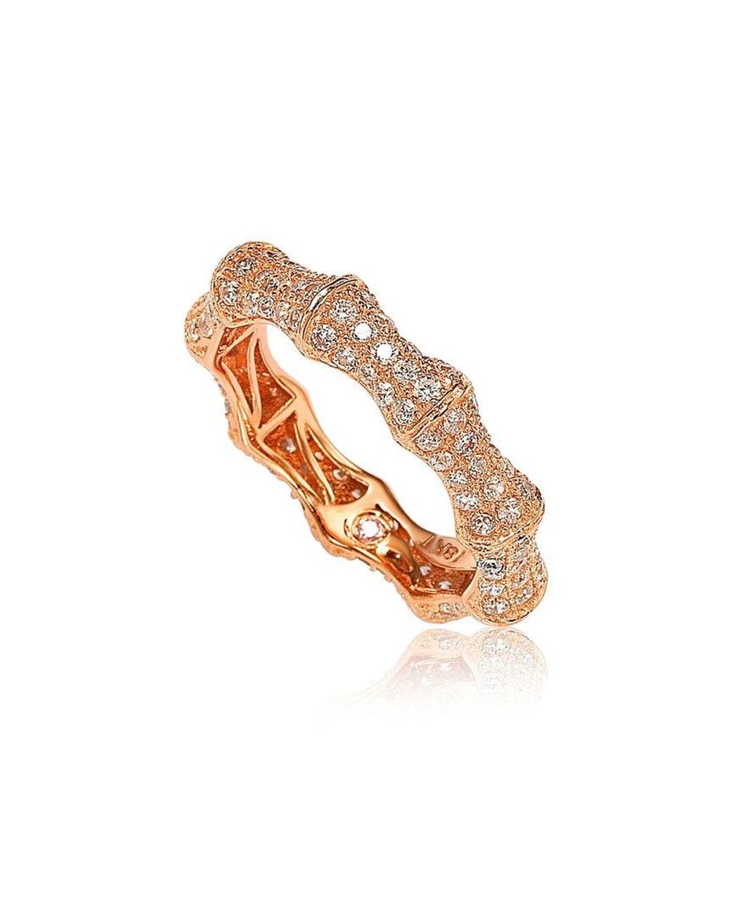 Suzy Levian CZ Jewelry White Suzy Levian Silver Cz Stackable Ring