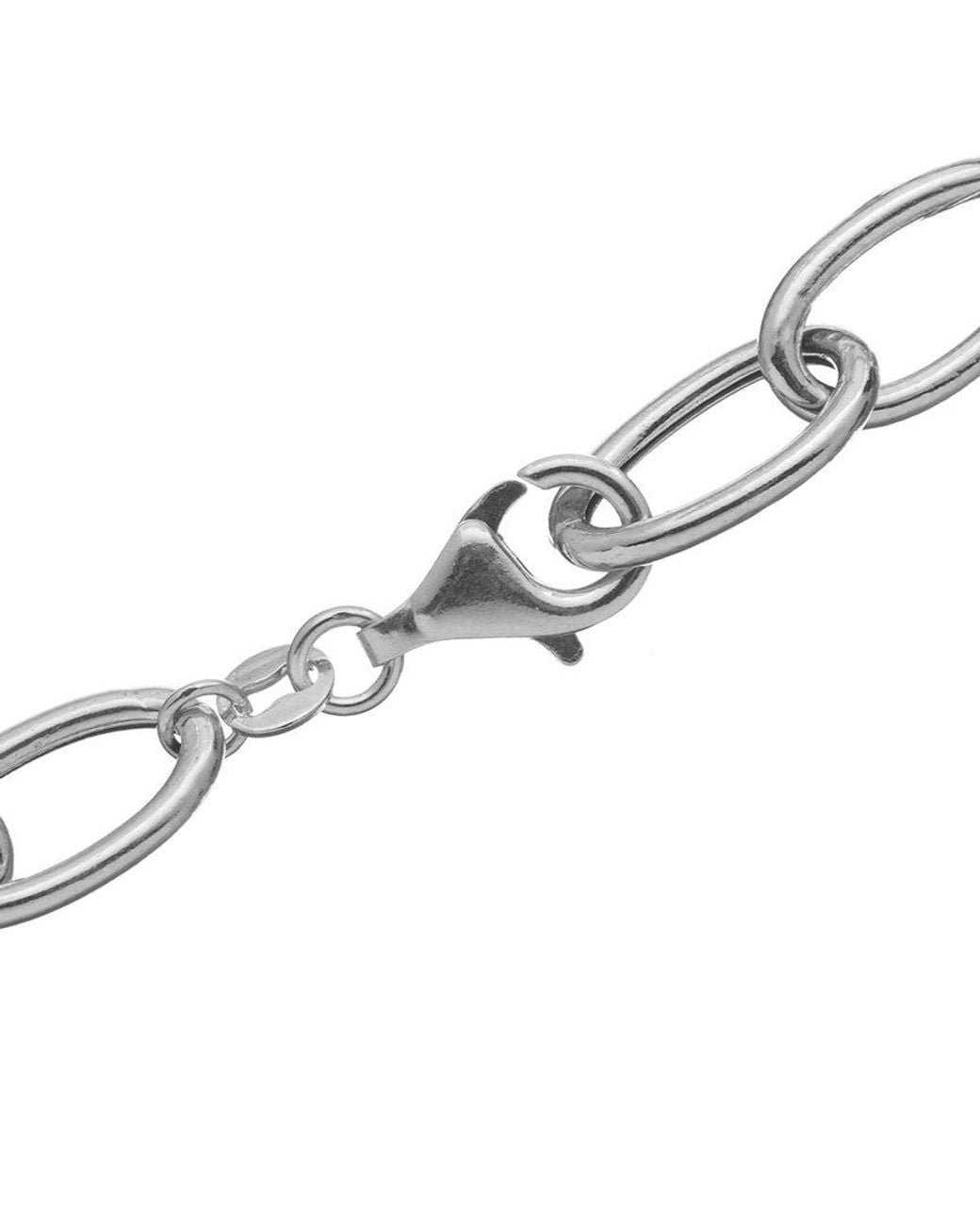 Meshmerise Metallic 18k Vermeil 0.30 Ct. Tw. Diamond Oval Link Bracelet