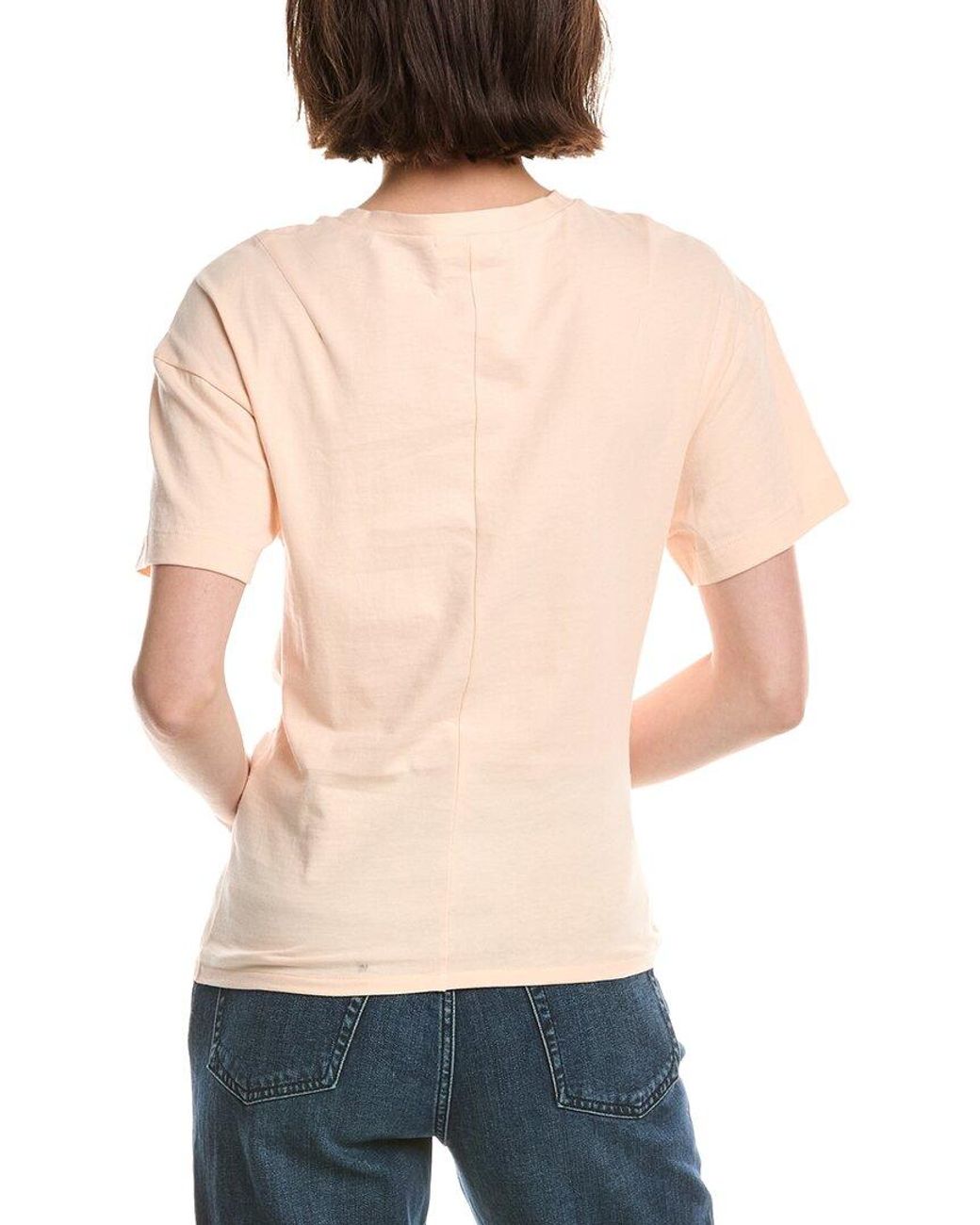 Rag & Bone Blue Mica Draped T-Shirt