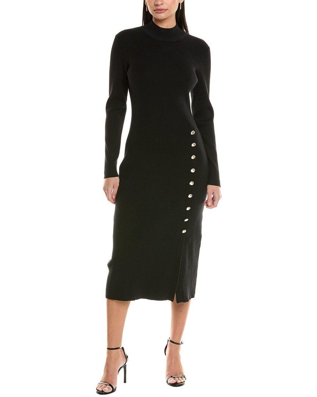 Tahari Black The Chaya Sweaterdress
