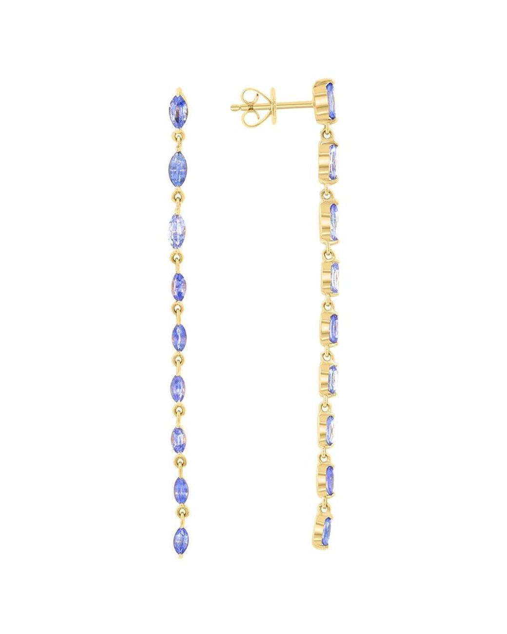 Effy Fine Jewelry White 14K 2.45 Ct. Tw. Sapphire Earrings