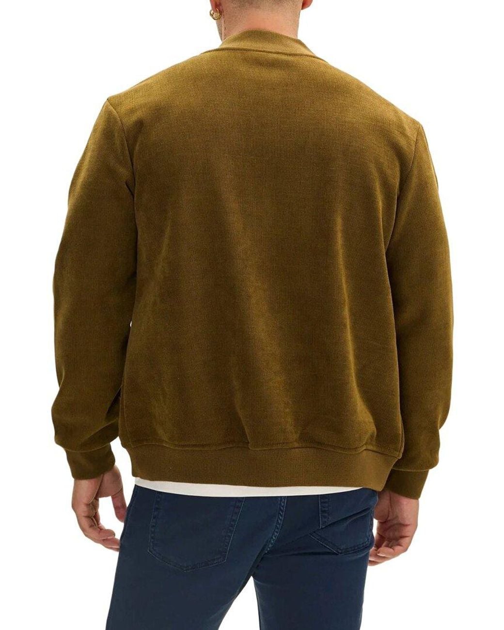 Ron Tomson Brown Bomber Jacket for men