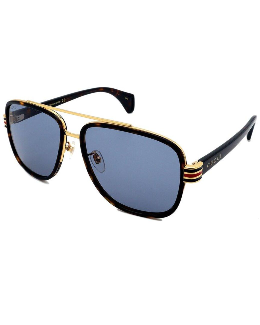 Gucci GG0448S 58mm Sunglasses in Blue for Men | Lyst