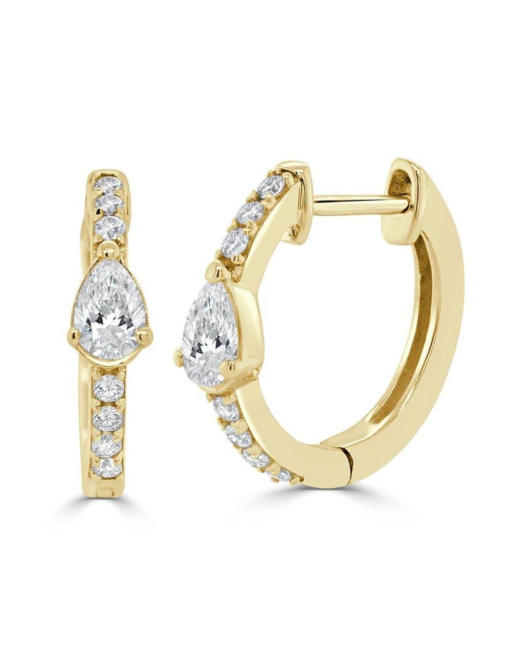 Sabrina Designs Metallic 14k 0.54 Ct. Tw. Diamond Huggie Earrings