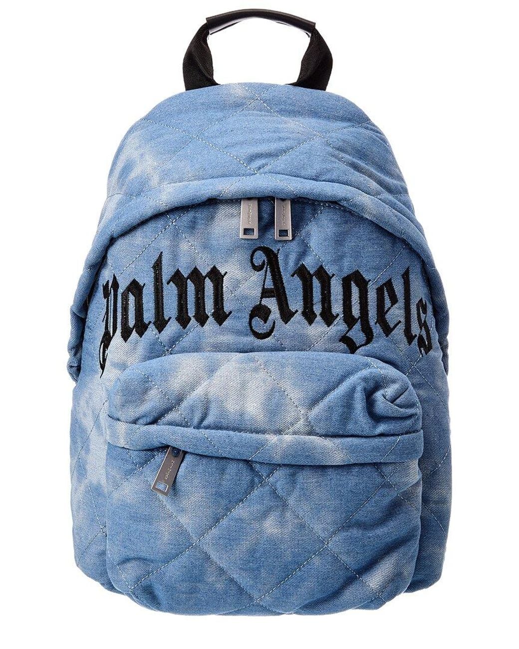 Palm Angels Blue Quilted Dome Backpack for men