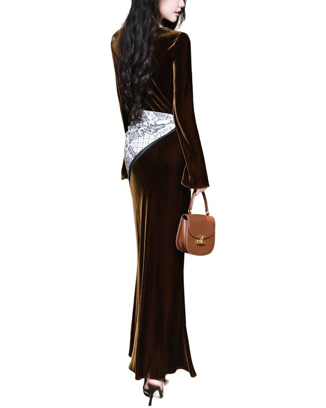 BRC By BURRYCO Black Solid Maxi Dress