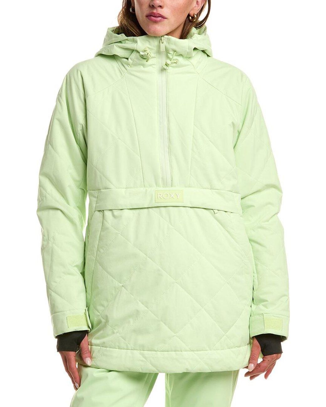 Roxy Green Radiant Lines Overhead Snow Jacket
