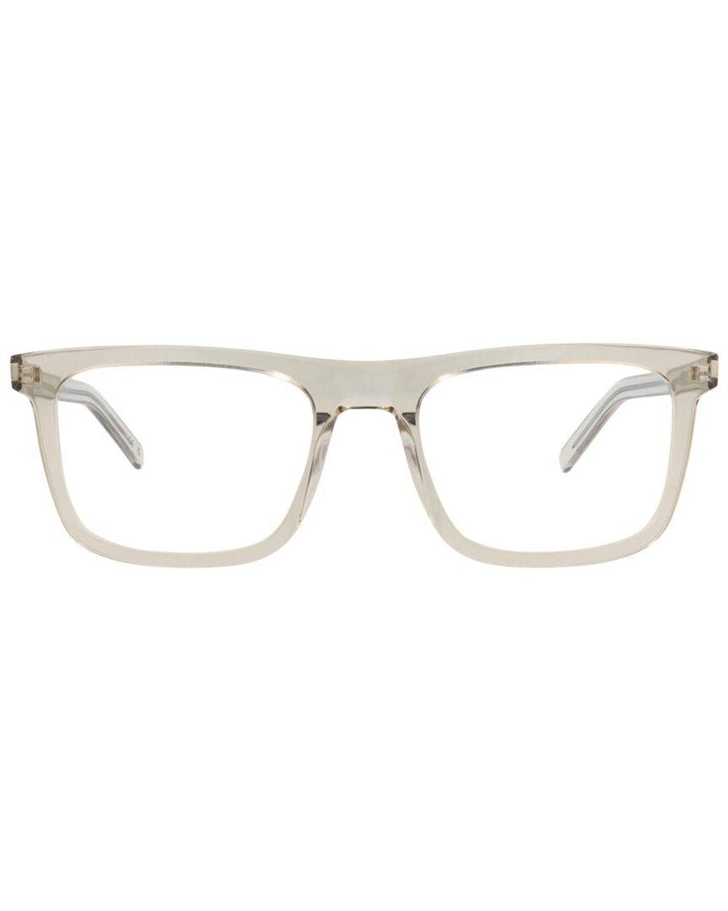 Saint Laurent White 54Mm Optical Frames for men