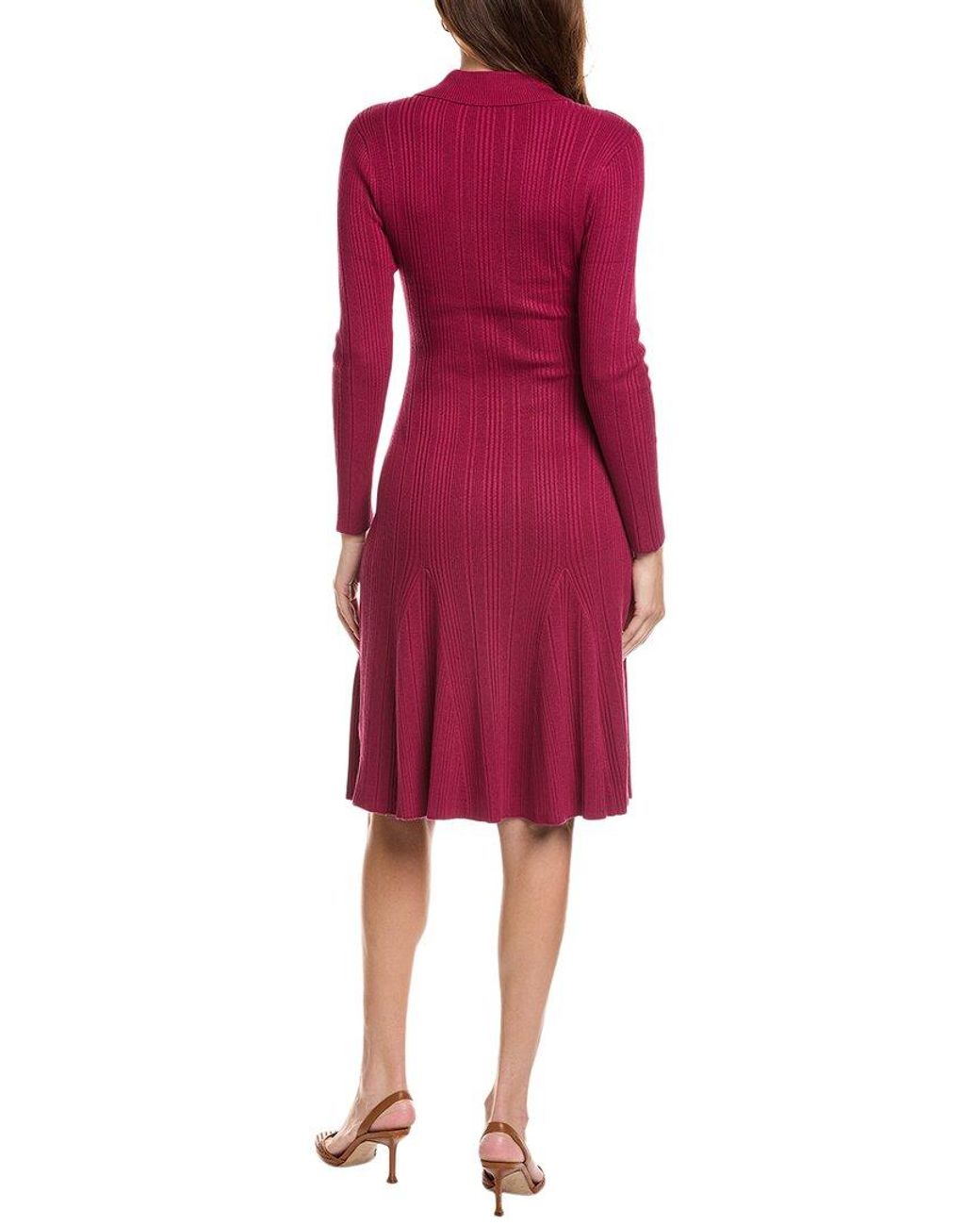 Nanette Lepore Red Knit Maxi Dress