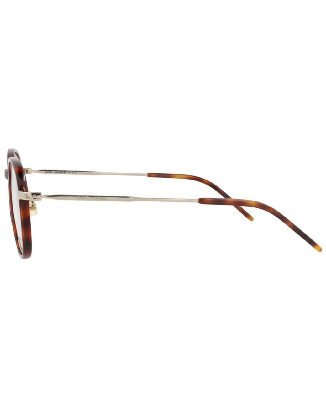 Saint Laurent Metallic 49Mm Optical Frames