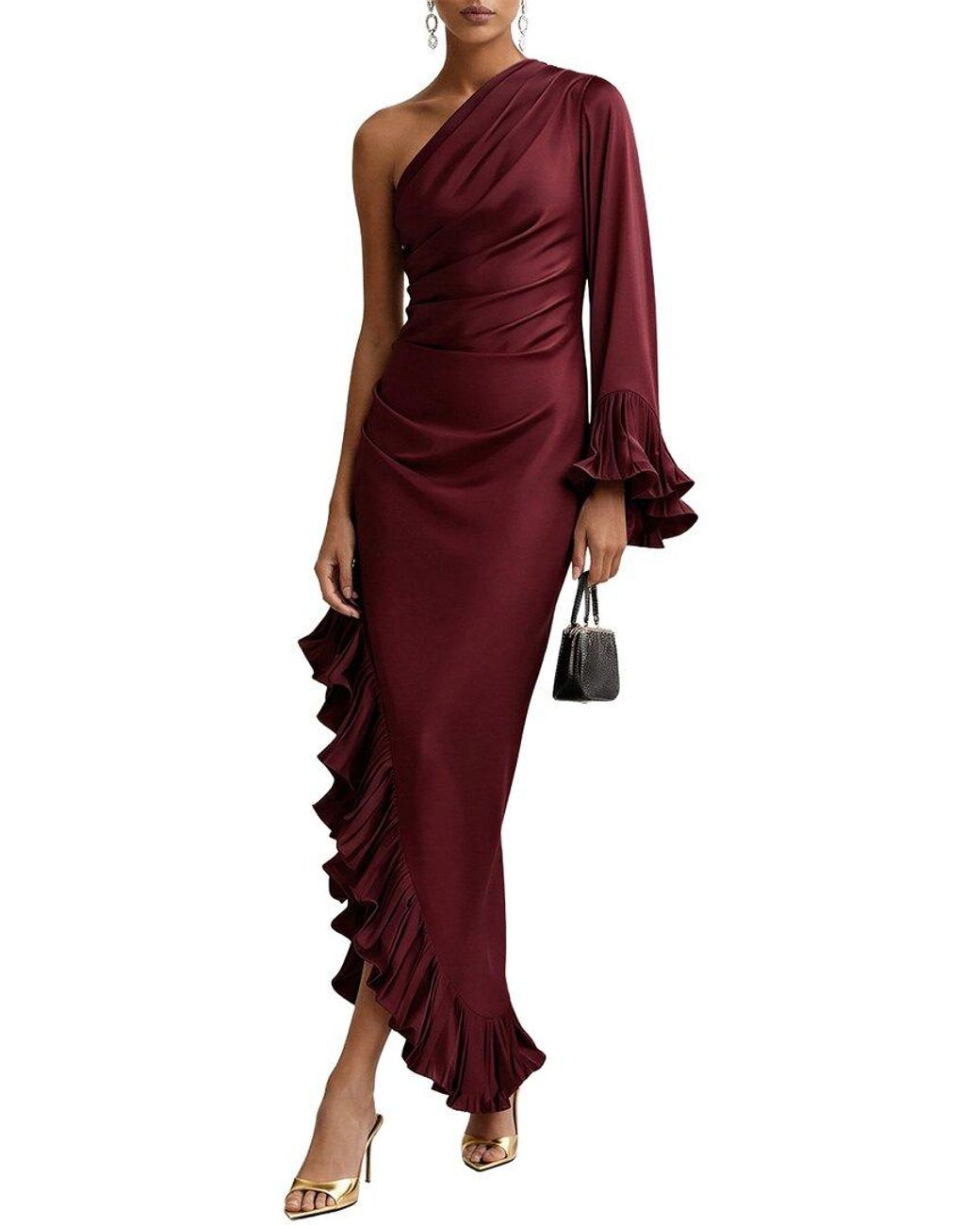 Dilireba Red Maxi Dress