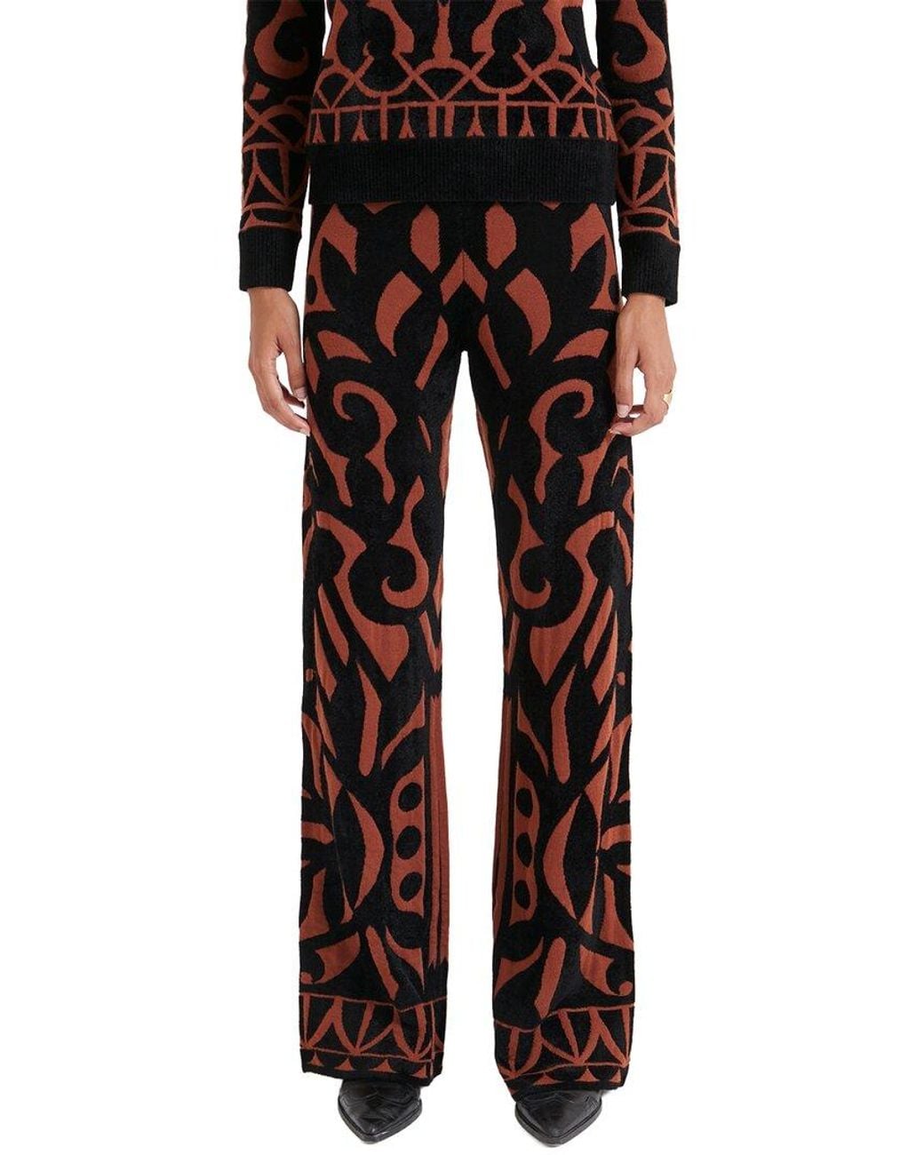 Temperley London Black Jani Wool Knit Trouser