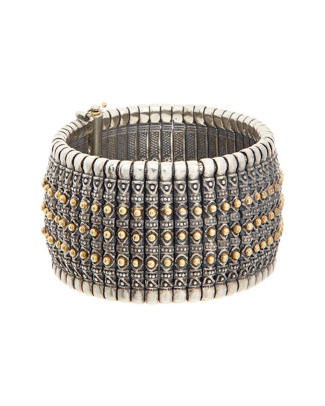 Konstantino White Hera & 18K Ruby Cuff Bracelet