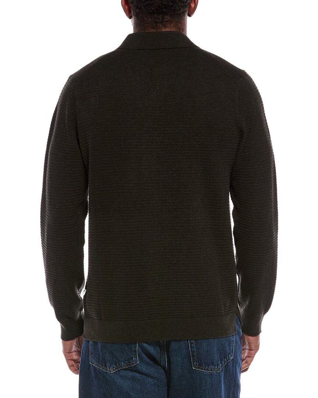 NN07 Black Paul Polo Sweater for men
