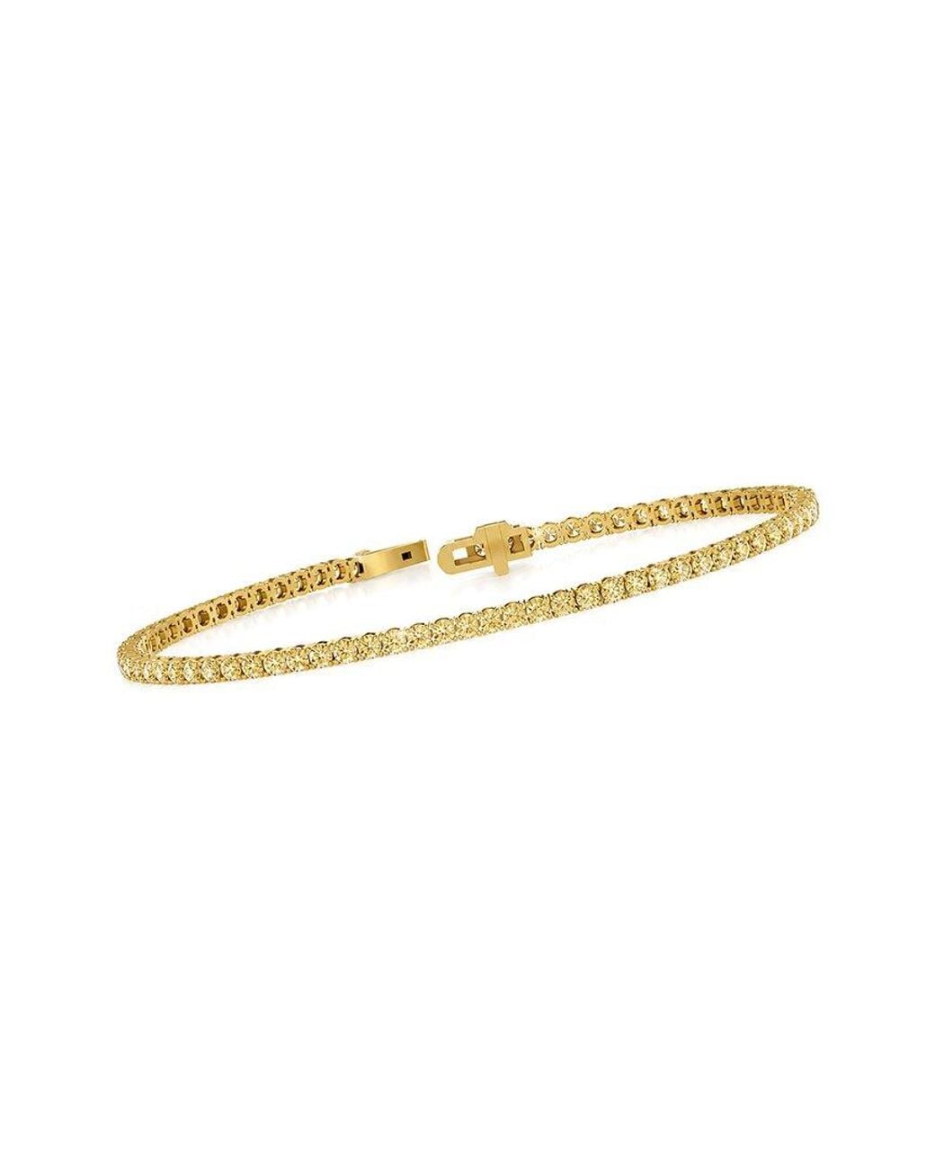 Lab Grown Diamonds White 14K 3.28 Ct. Tw. Lab-Grown Diamond Tennis Bracelet