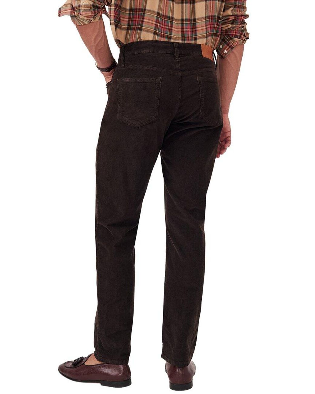 J.McLaughlin Black Oxford Long Pant for men