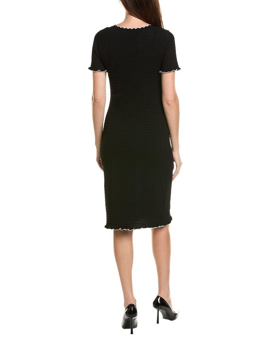 Tahari Black The Easton Dress