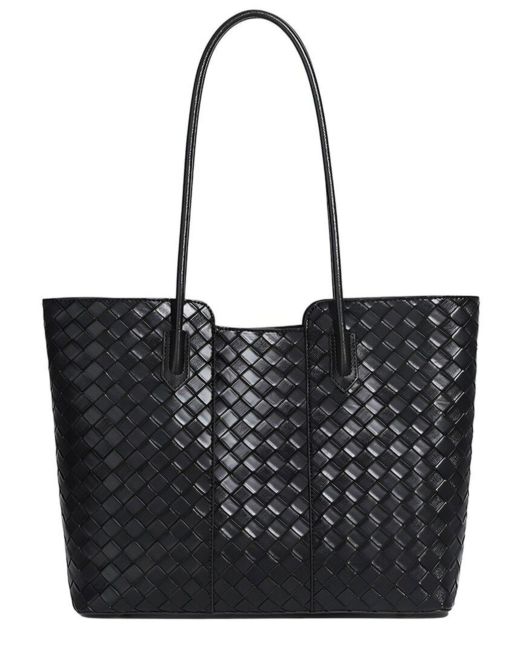 Adele Berto Black Leather Tote