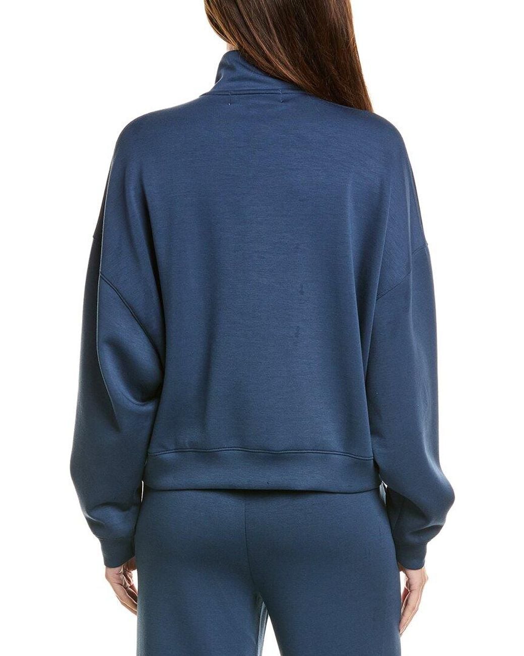 Vintage Havana Blue Cloud Fleece Half Zip Pullover
