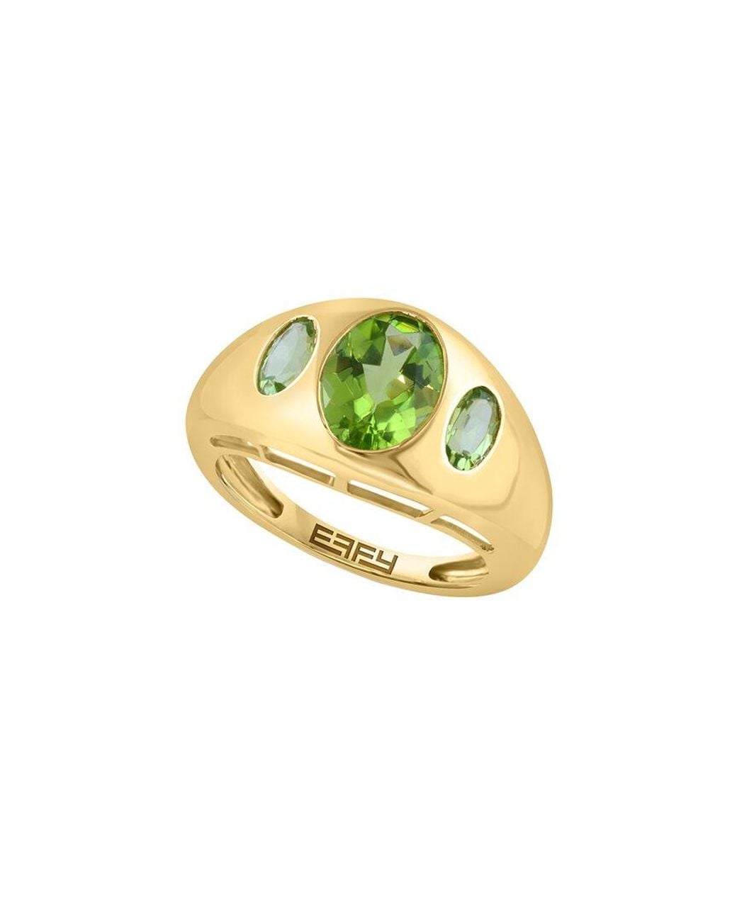 Effy Fine Jewelry Metallic 14K 2.00 Ct. Tw. Peridot Ring