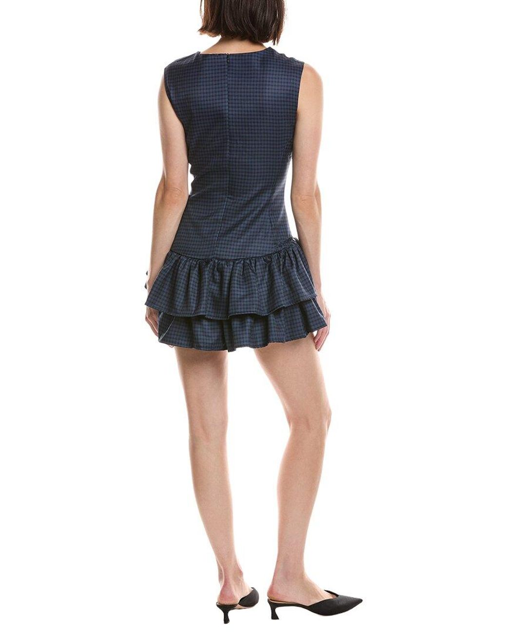HL Affair Blue Sleeveless Mini Dress