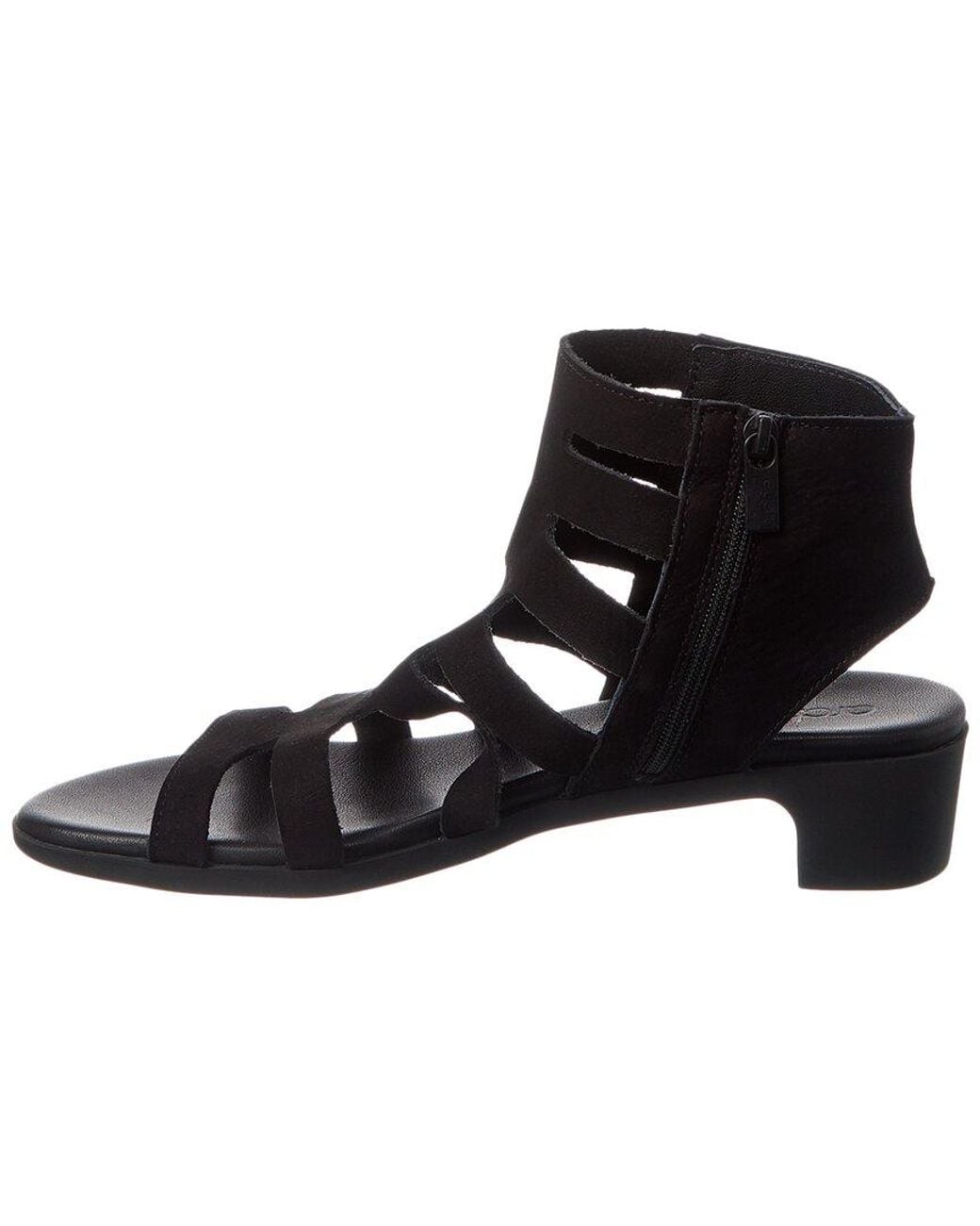 Arche Black Kisuro Leather Sandal
