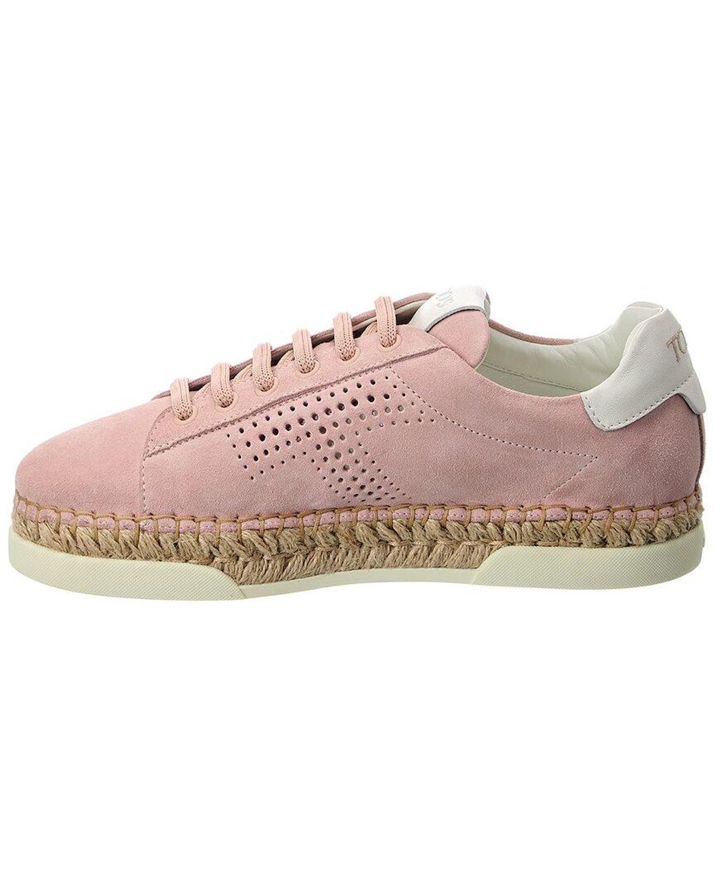 Tod's Pink Gomma Suede Sneaker