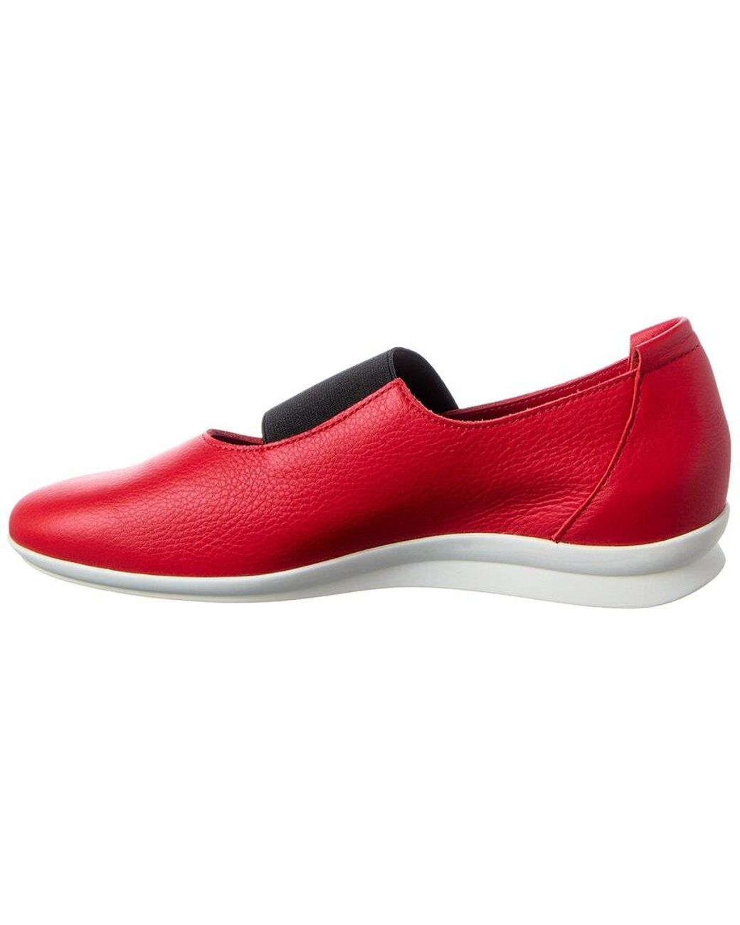 Arche Red Naskow Leather Flat