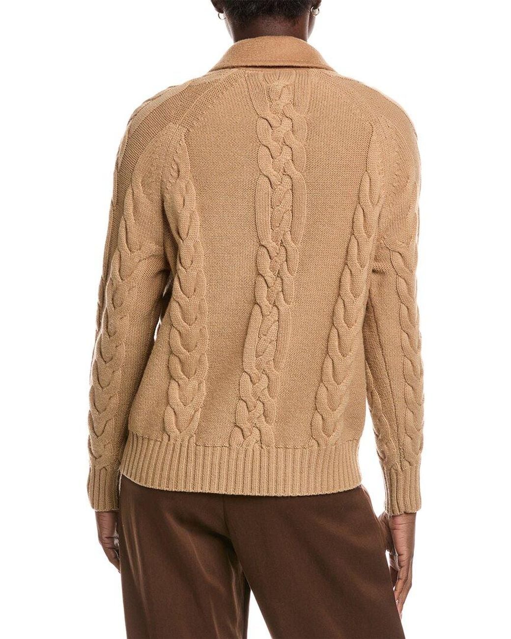 Max Mara Natural Micio Wool & Cashmere-Blend Jacket
