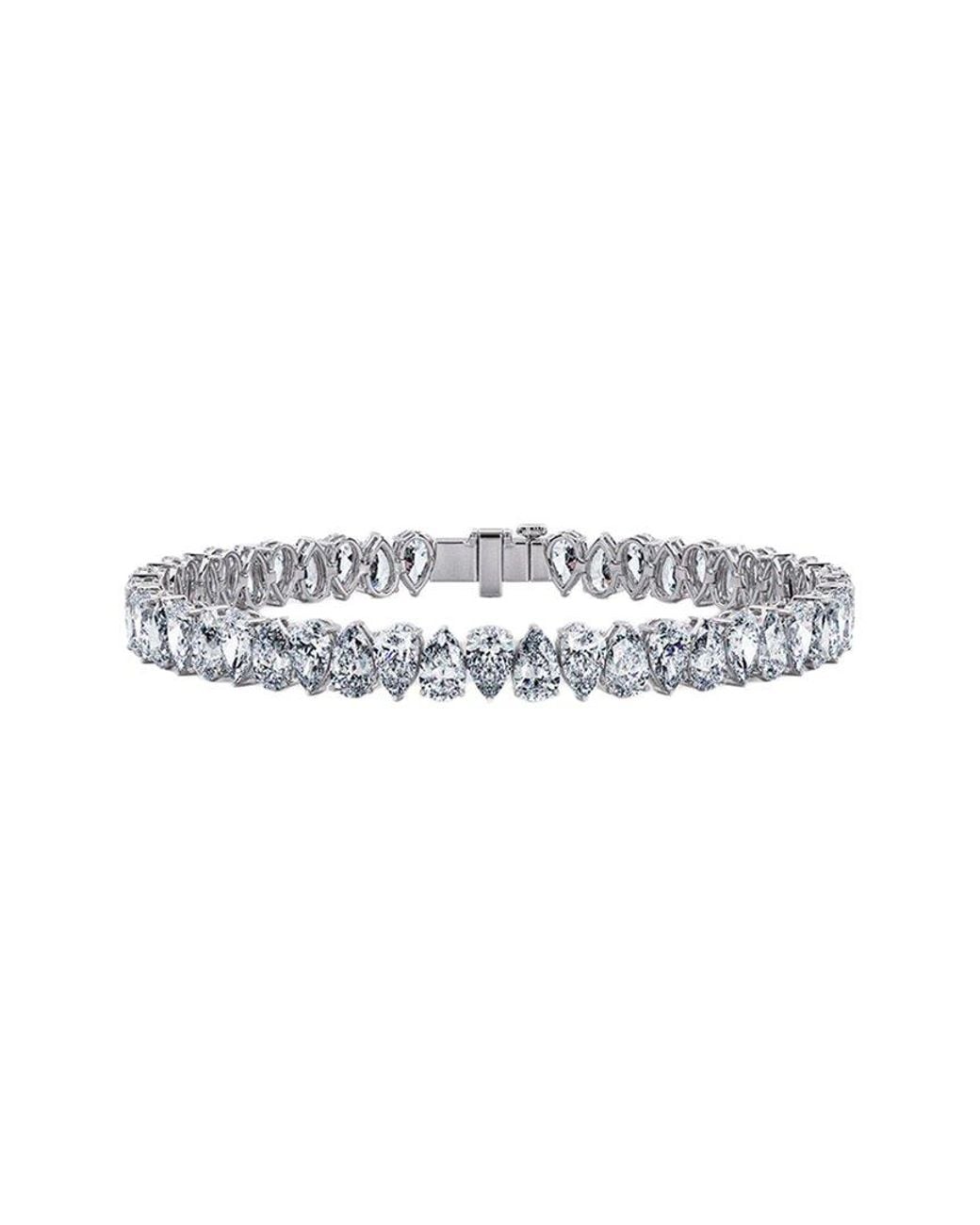 Lab Grown Diamonds White 14K 10.50 Ct. Tw. Lab-Grown Diamond Tennis Bracelet