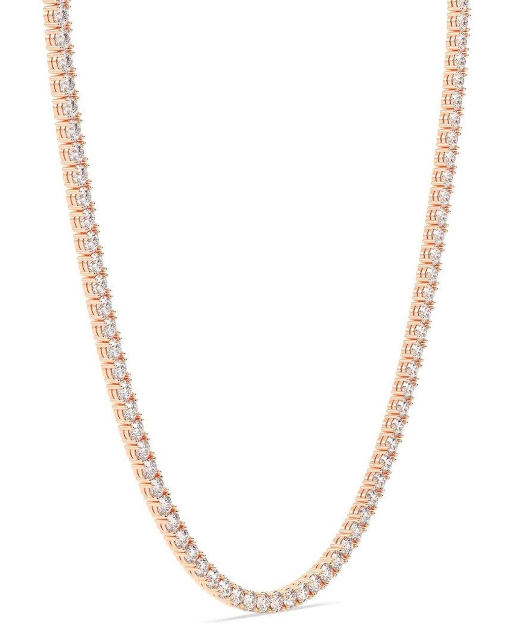 Lab Grown Diamonds White 14K 5.00 Ct. Tw. Lab-Grown Diamond Tennis Necklace