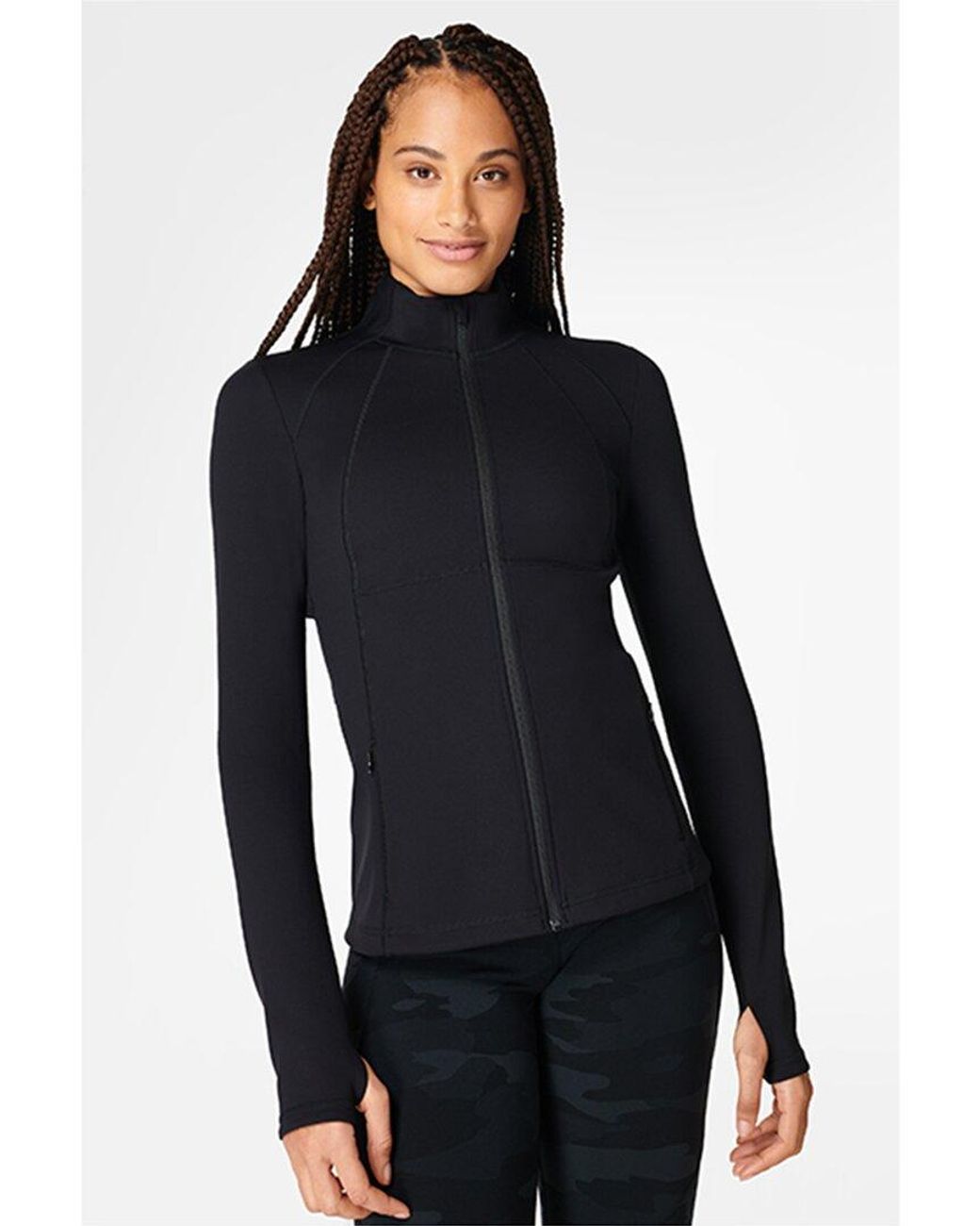 Sweaty Betty Power Boost Workout Zip Through Jacket in Blue Lyst UK